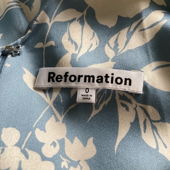 Reformation Zya Silk Dress, size 0 - Picture 5 of 5